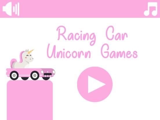 Racing Car Unicorn Games App Screenshot
