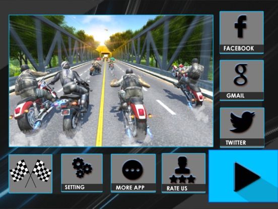 Racing in Moto : Bike Racer game screenshot