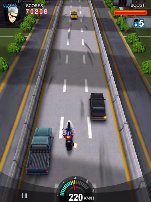 Racing Moto: Furious game screenshot