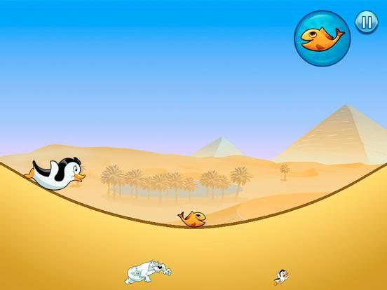 Racing Penguin, Flying Free game screenshot