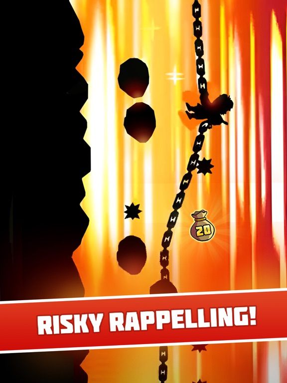 Radical Rappelling game screenshot