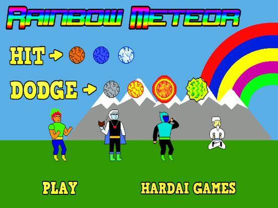 Rainbow Meteor game screenshot