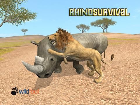 Rhino Survival Simulator game screenshot