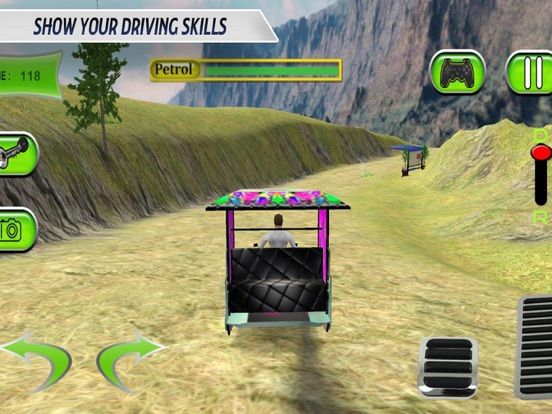 Rikshaw Visit Mountain Tourist game screenshot