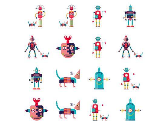 Robots Pair Memo for kids App Screenshot