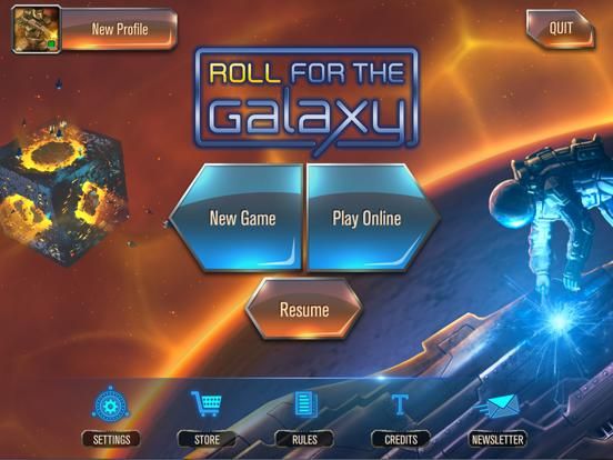Roll for the Galaxy App Screenshot