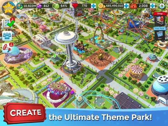RollerCoaster Tycoon Touch™ game screenshot