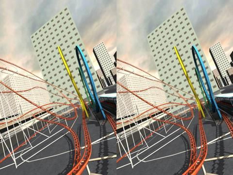 Rollercoaster VR Cardboard game screenshot