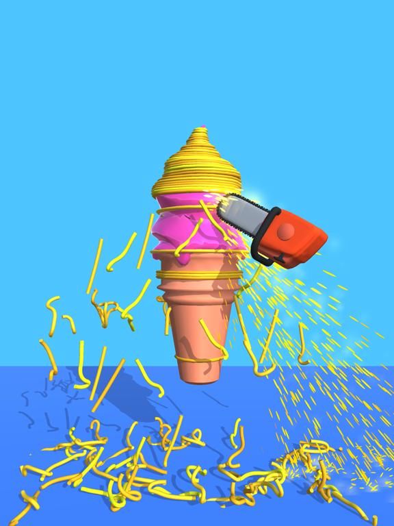 RubberBand Cutting App Screenshot
