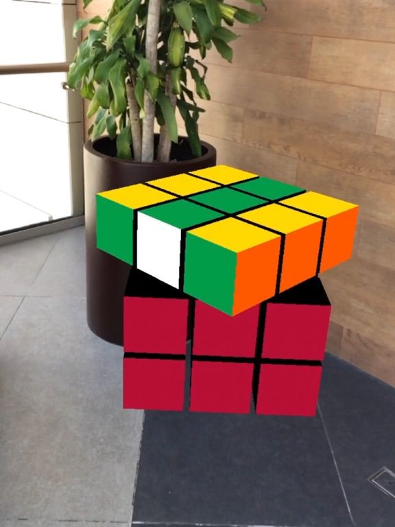 Rubik Cube AR App Screenshot