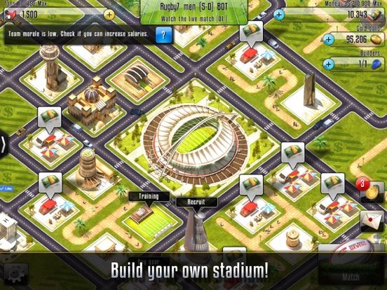 Rugby Sevens Manager App Screenshot