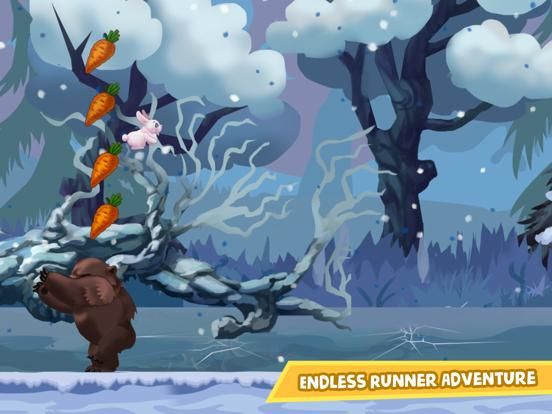 Run White Bunny Run game screenshot