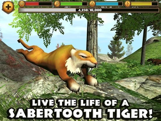 Sabertooth Tiger Simulator game screenshot