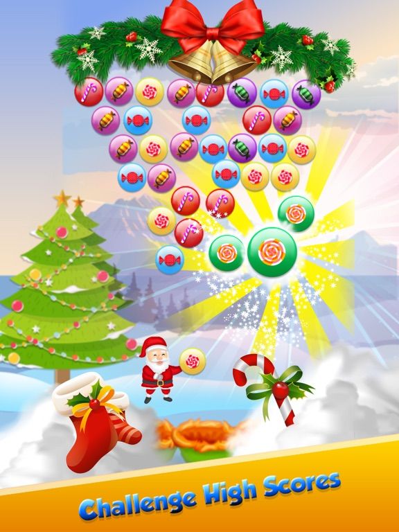 Santa Christmas Bubble Shooter game screenshot