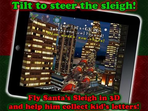 Santa in the City 3D Christmas Game plus Countdown FREE game screenshot