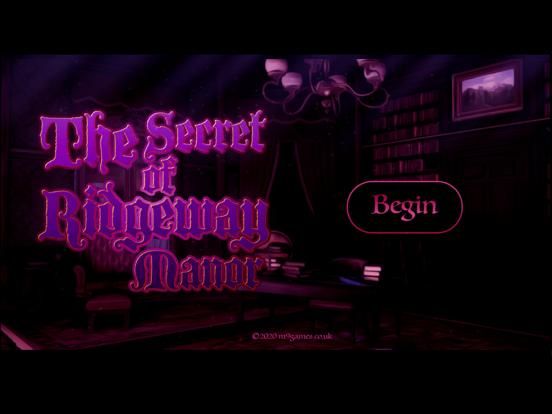 Secret of Ridgeway Manor App Screenshot