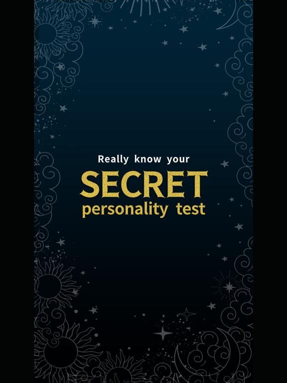 SECRET personality test game screenshot
