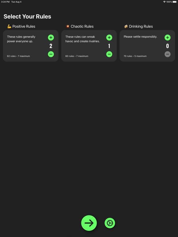 SettleUp Rule Generator App Screenshot