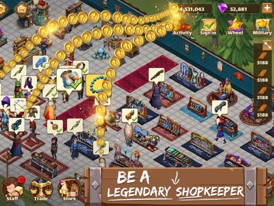 Shop Heroes Legends: Idle RPG game screenshot