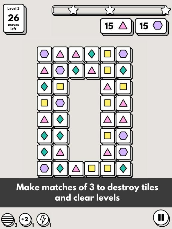 Simple Match 3 game screenshot