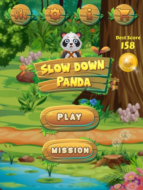 Slow Down Panda App Screenshot