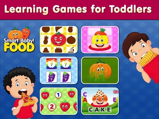 Smart Baby! Food ABC Learning Kids Games for girls game screenshot