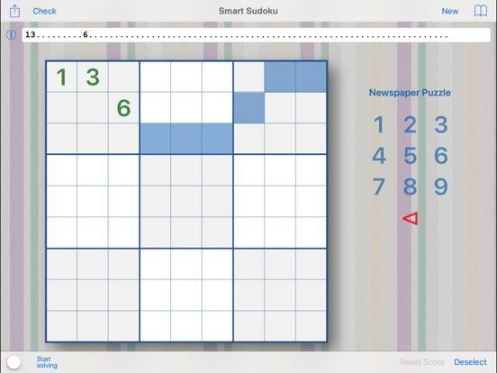 Smart Sudoku game screenshot