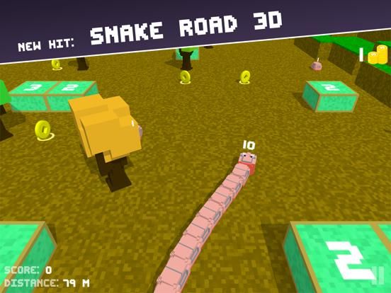 Snake Road 3D: Hit Color Block game screenshot