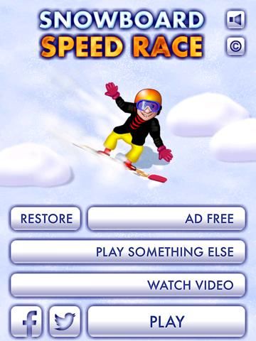 Snowboard Speed Race game screenshot