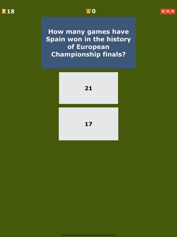 Soccer Trivia game screenshot