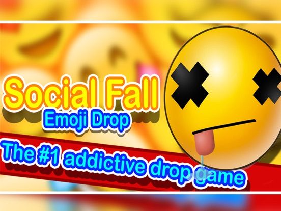 Social Fall Emoji Drop game screenshot
