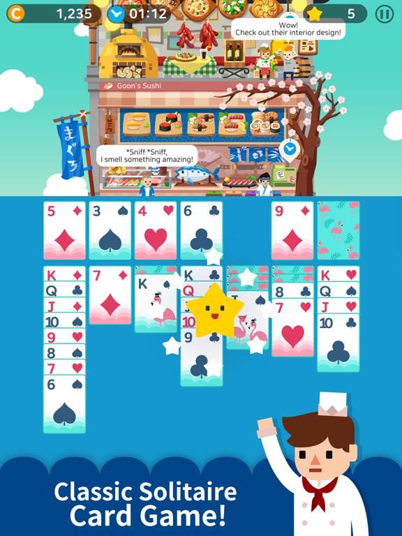 Solitaire Cooking Tower App Screenshot