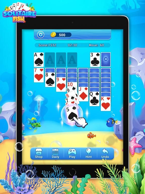 Solitaire Ocean Treasure game screenshot