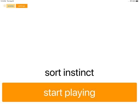 Sort instinct App Screenshot