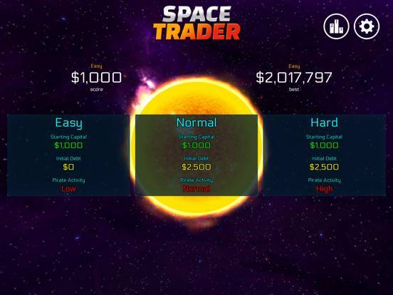 Space Trader Simulator App Screenshot