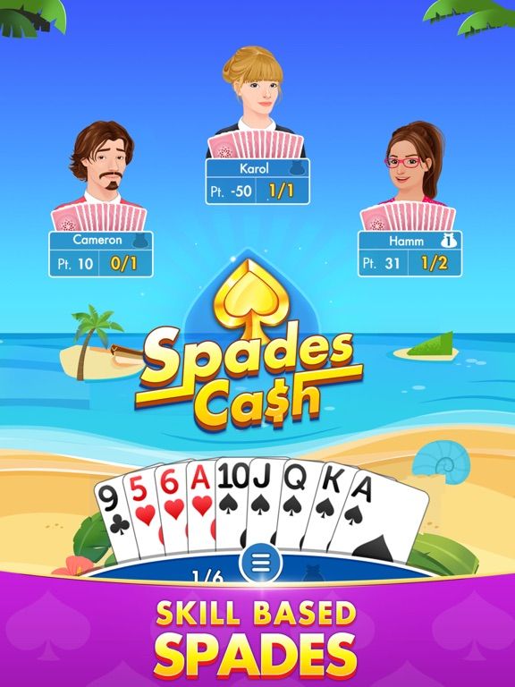Spades Cash game screenshot