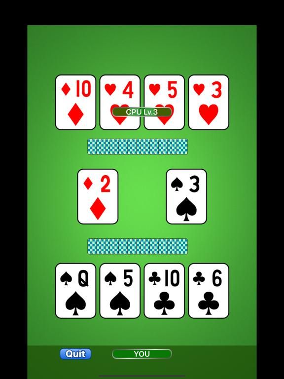 Speed (aka. Spit) : Card Game game screenshot