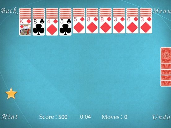 Spider Solitaire ~ 2015 game screenshot