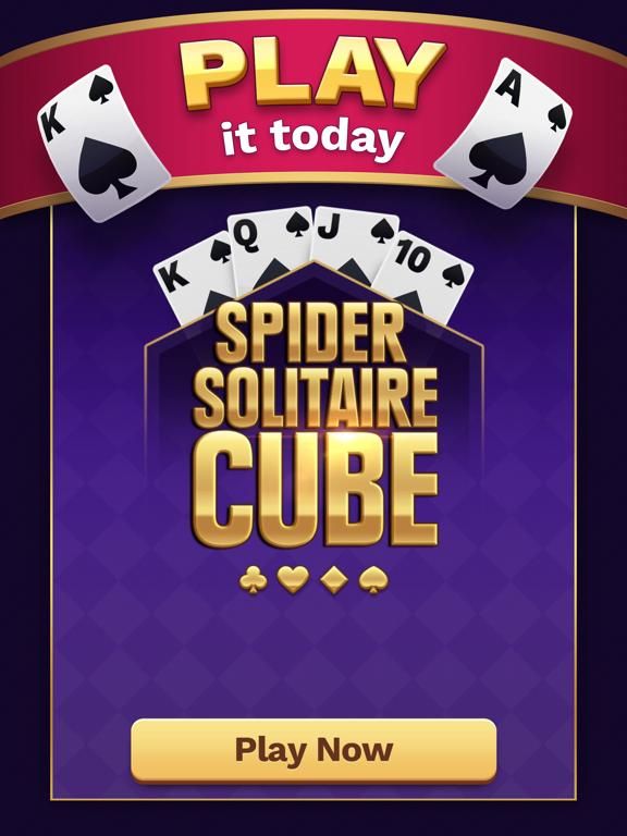 Spider Solitaire Cube game screenshot