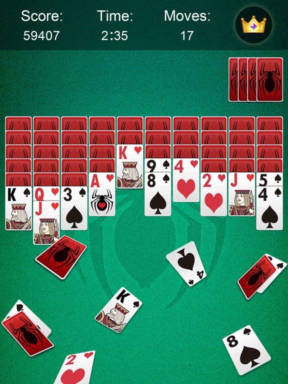Spider Solitaire Daily game screenshot
