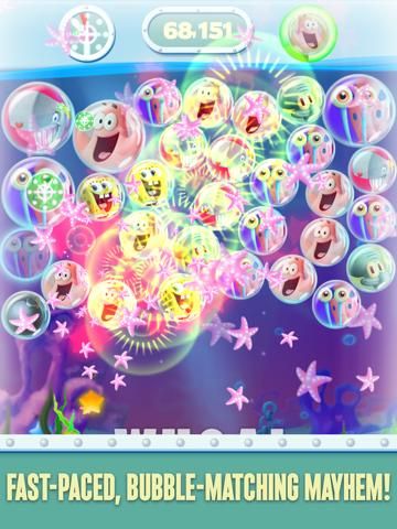 SpongeBob Bubble Party game screenshot