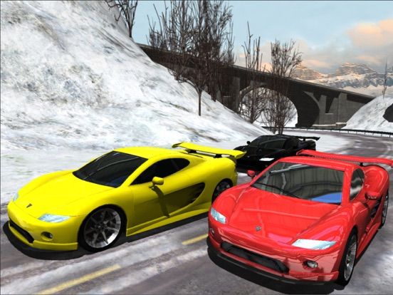 Sports Cars Racing Winter game screenshot