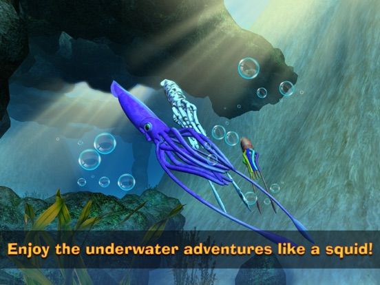 Squid Simulator: Underwater Animal Life 3D game screenshot