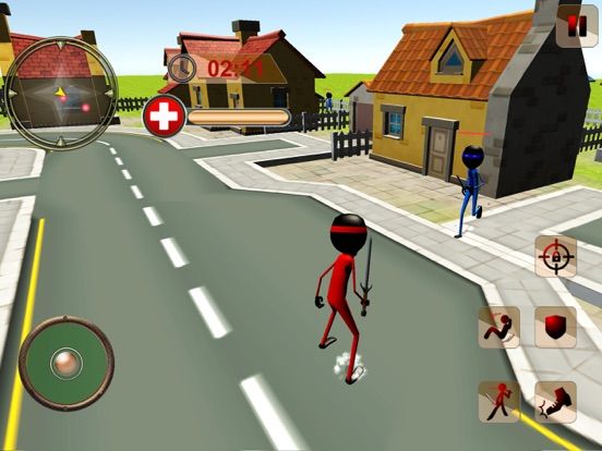 Stickman Ninja War Extreme Fight 3D game screenshot