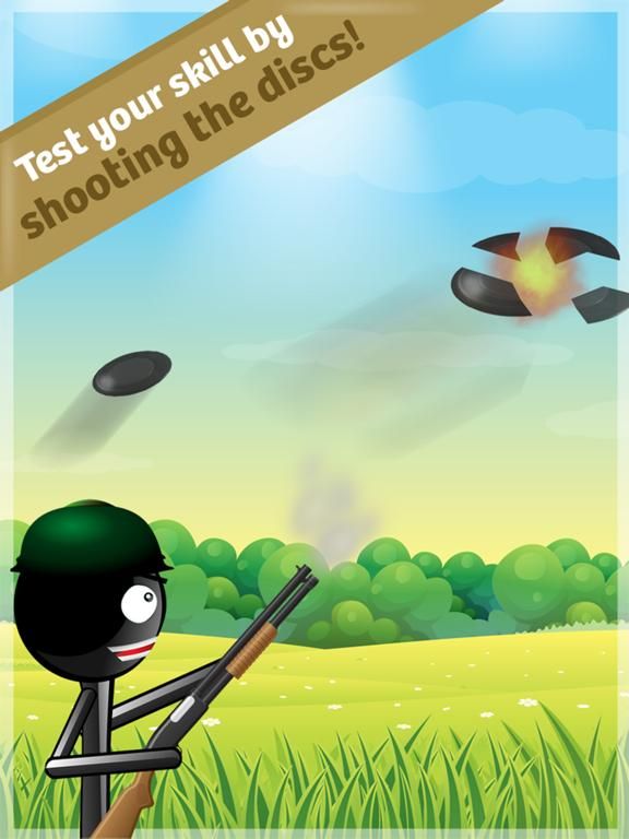 Stickman Skeet Shooting game screenshot