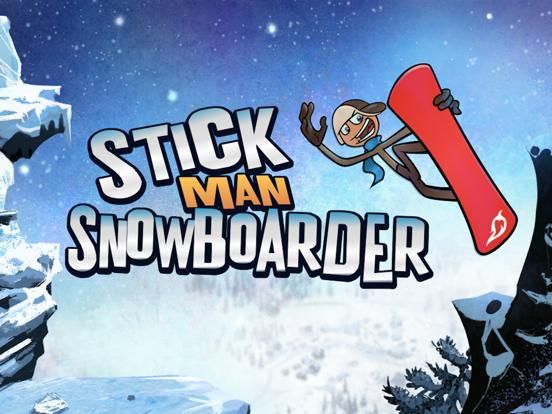Stickman Snowboarder Free game screenshot