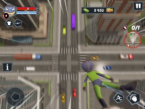 Stickman Spider Rope Hero Game App Screenshot