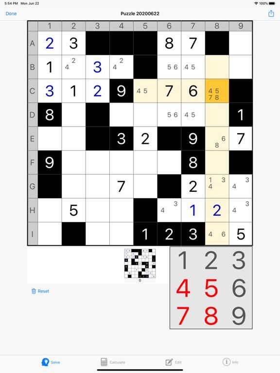 Str8ts Solver App Screenshot