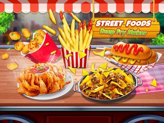 Street Fry Foods Cooking Games App Screenshot
