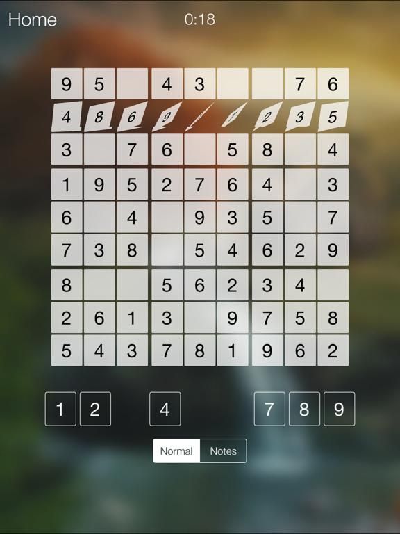 Sudoku Puzzles game screenshot